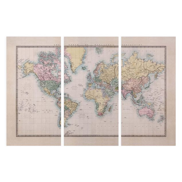 Tableaux Tableau Vintage du monde vers 1850