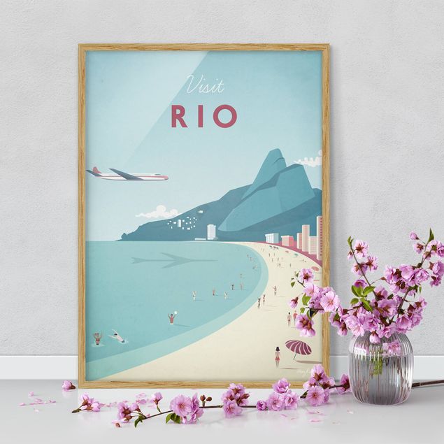 Tableaux encadrés plage & mer Poster de voyage - Rio De Janeiro