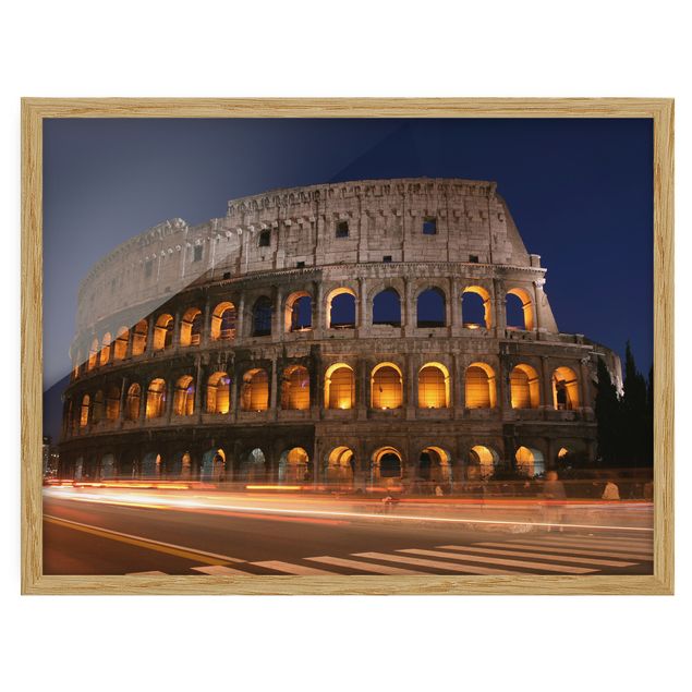 Tableau de ville Colisée à Rome la nuit