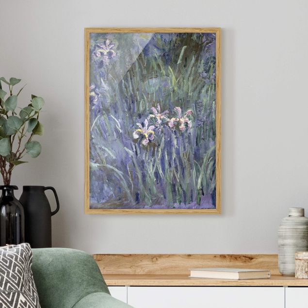 Tableau impressionniste Claude Monet - Iris