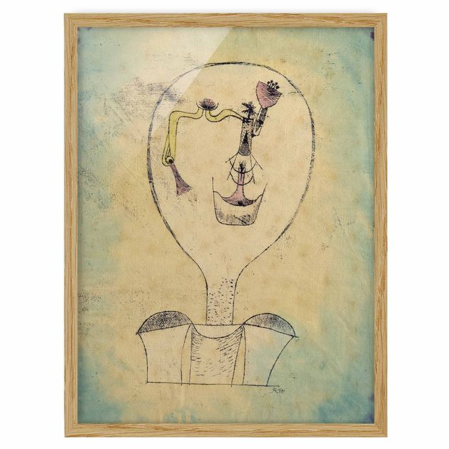 Tableaux abstraits Paul Klee - Le bourgeon du sourire