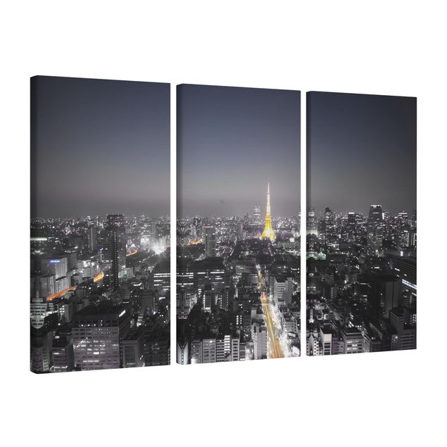 Tableaux sur toile en noir et blanc Tokyo