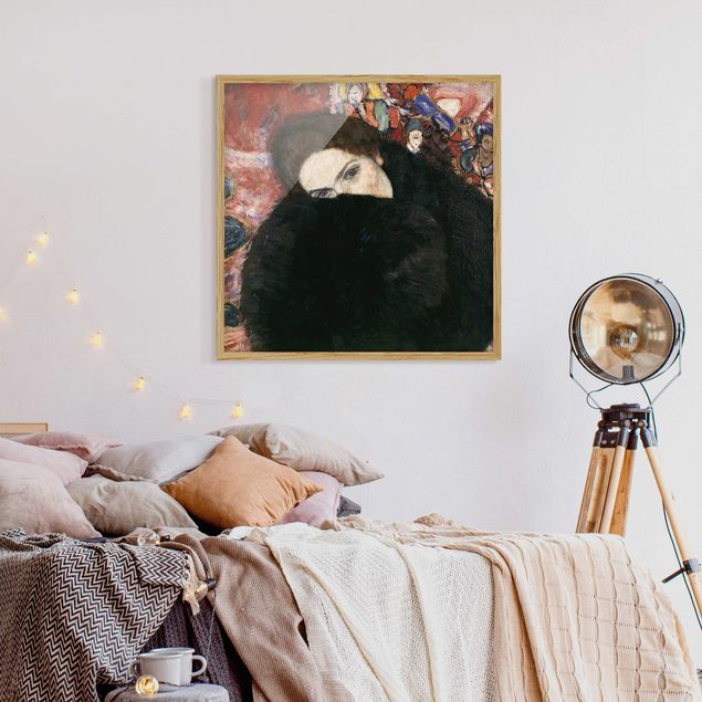 Décoration artistique Gustav Klimt - Dame avec une moufle