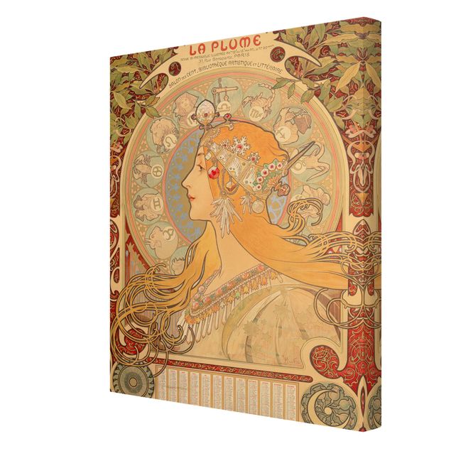 Tableau style vintage Alfons Mucha - Le Zodiaque