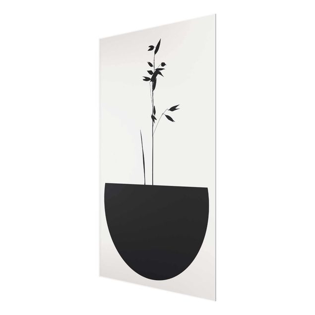 Tableaux noir et blanc Monde des Plantes Graphiques - Pousse Délicate
