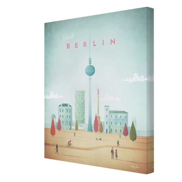 Tableaux reproduction Poster de voyage - Berlin