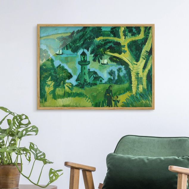 Tableau paysages Ernst Ludwig Kirchner - Phare sur Fehmarn