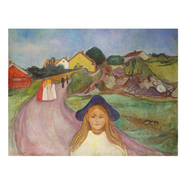 Courant artistique Postimpressionnisme Edvard Munch - Rue à Åsgårdstrand