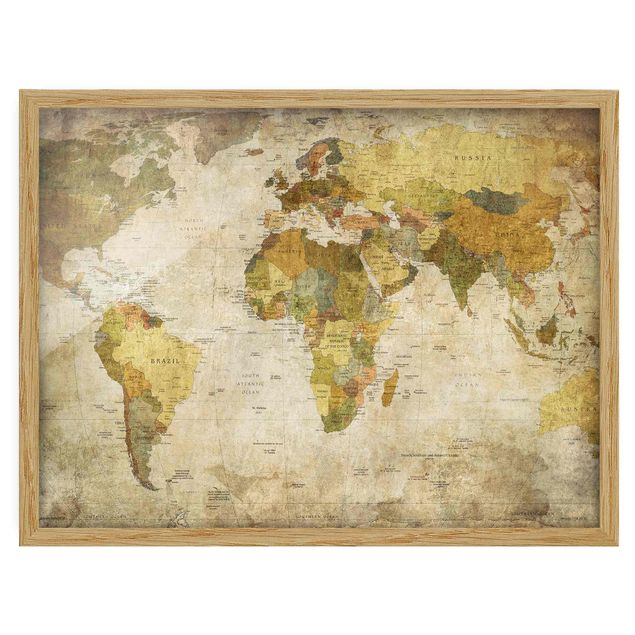 Tableaux moderne World map