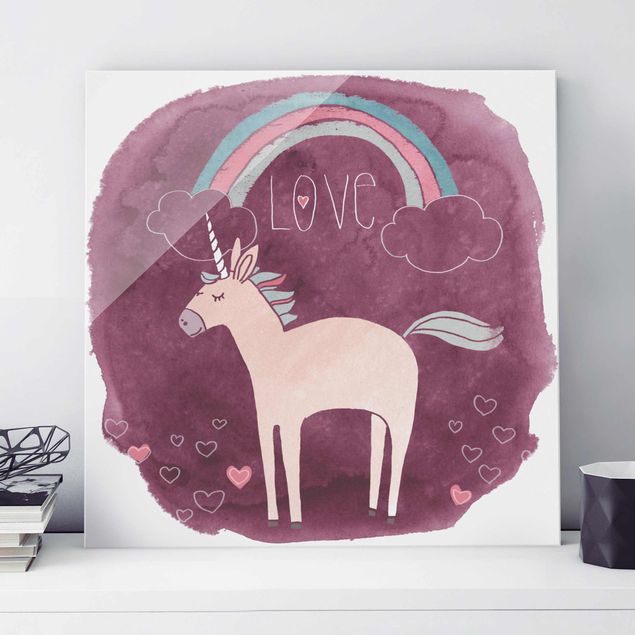 Déco murale cuisine Unicorn Troop - Love