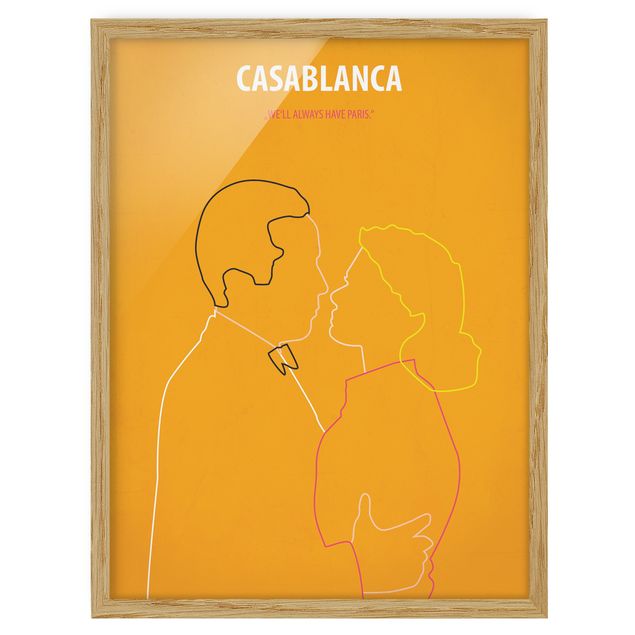 Tableau portrait Affiche de film Casablanca