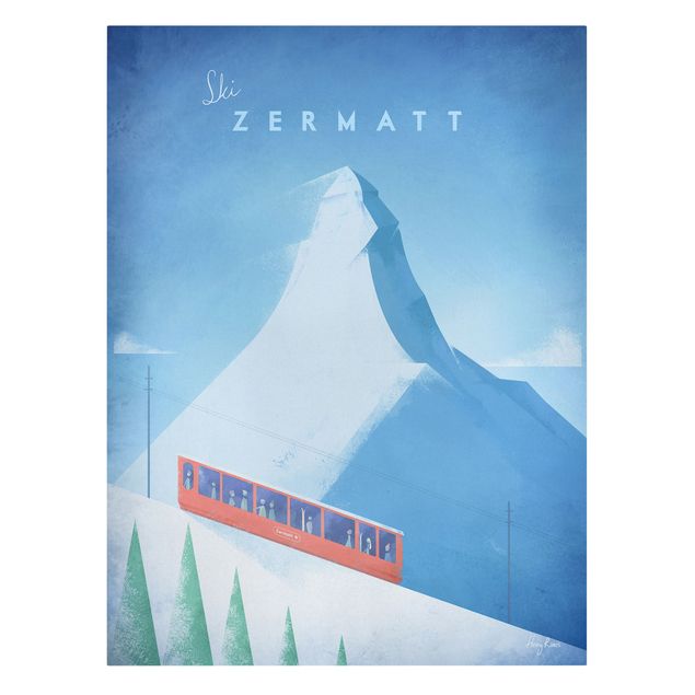 Tableaux Suisse Poster de voyage - Zermatt