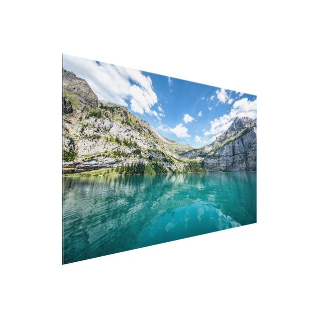 Tableau Suisse Lac de la Montagne Divine