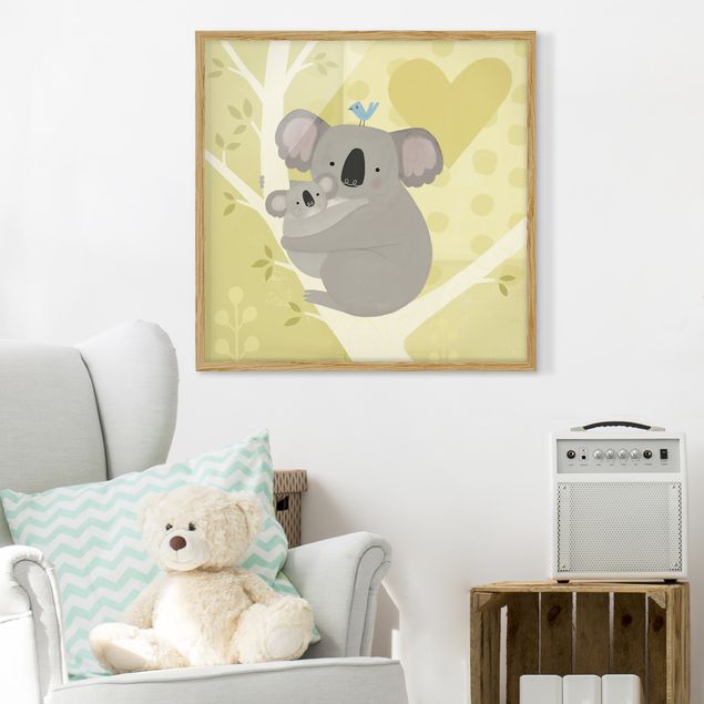 Affiches encadrées animaux Maman et moi - Koalas