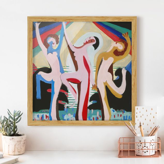 Déco murale cuisine Ernst Ludwig Kirchner - Danse des couleurs