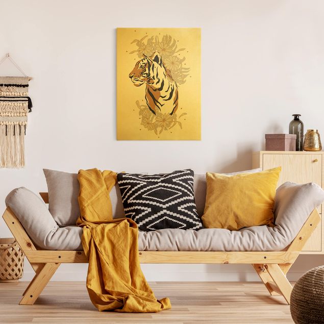 Tableau toile animaux Animaux de safari - Portrait Tigre