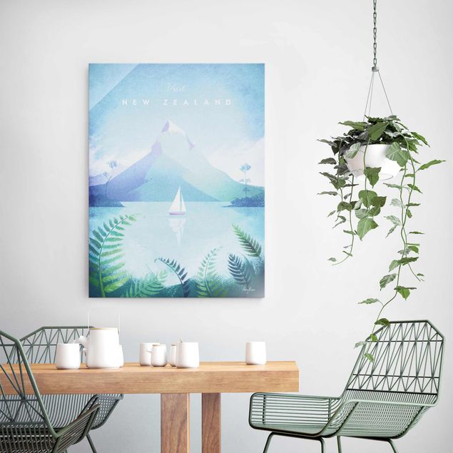 Tableaux montagnes Poster de voyage - Nouvelle-Zélande