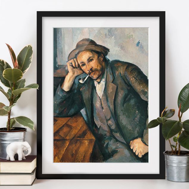 Tableaux Impressionnisme Paul Cézanne - Le fumeur de pipe