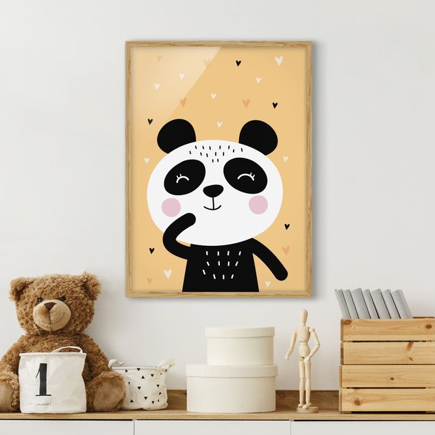 Décoration chambre bébé Le Panda le plus heureux