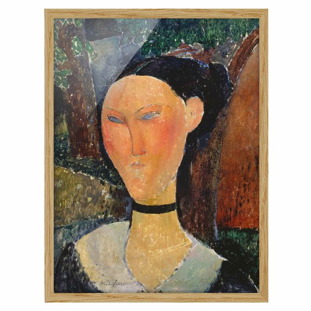 Tableaux modernes Amedeo Modigliani - Femme avec un tour de cou en velours