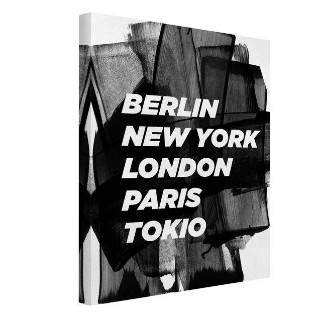 Tableau de New York sur toile Berlin New York Londres