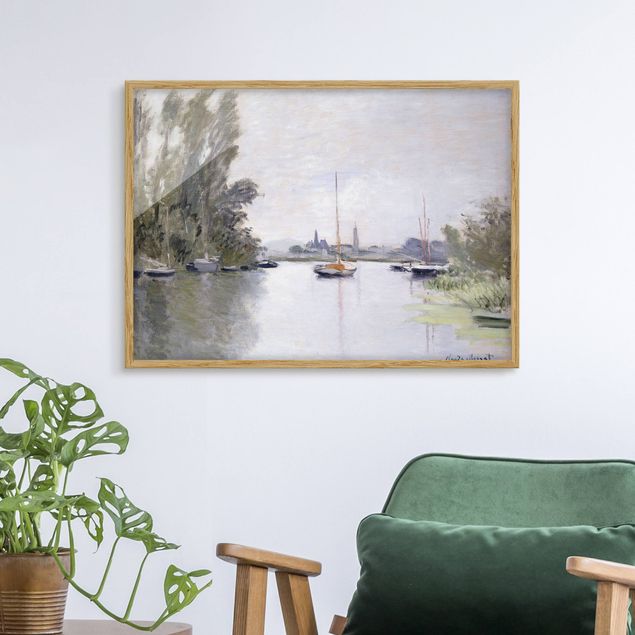 Tableaux paysage Claude Monet - Argenteuil vue du petit bras de la Seine