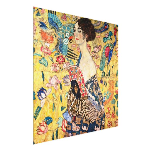 Décoration artistique Gustav Klimt - Dame à l'éventail