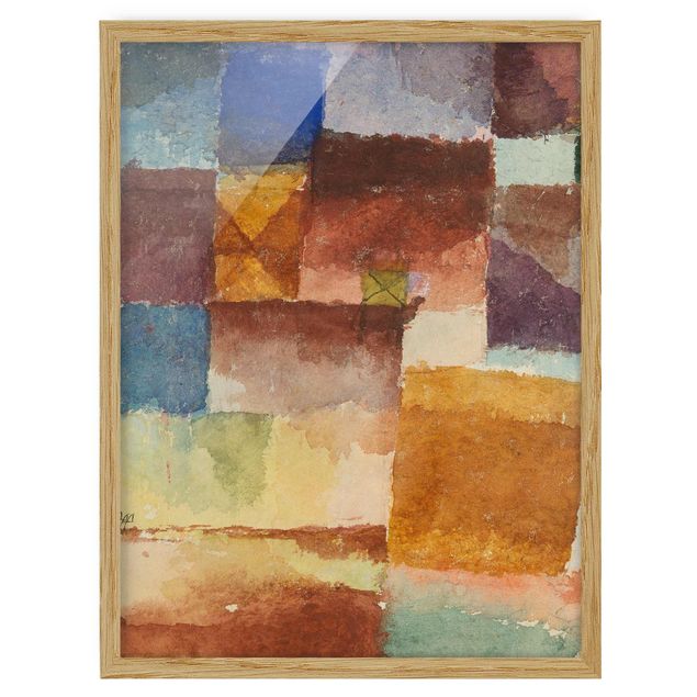 Tableau abstrait Paul Klee - Dans le terrain vague