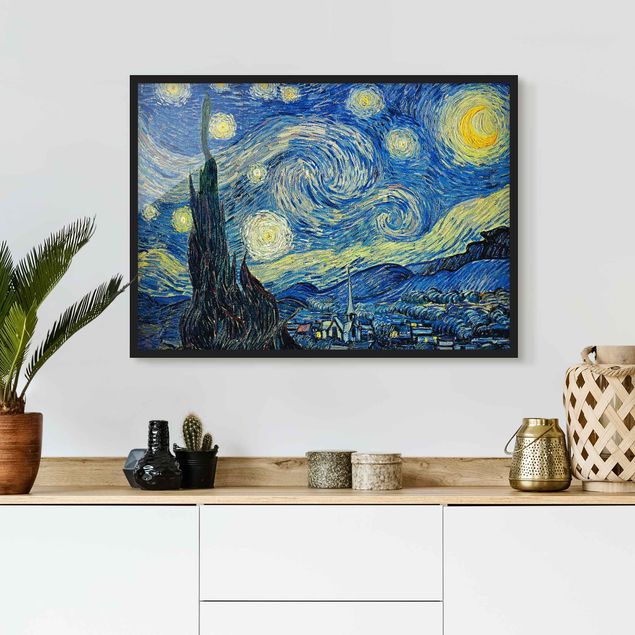 Déco murale cuisine Vincent Van Gogh - La nuit étoilée