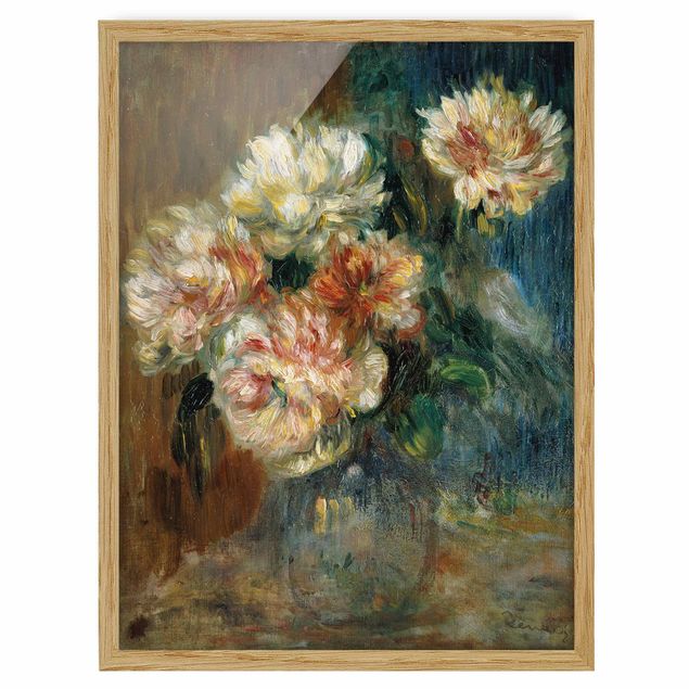 Tableaux encadrés fleurs Auguste Renoir - Vase de pivoines
