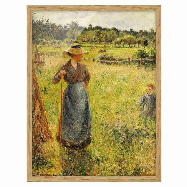 Romantisme tableau Camille Pissarro - Le faucheur