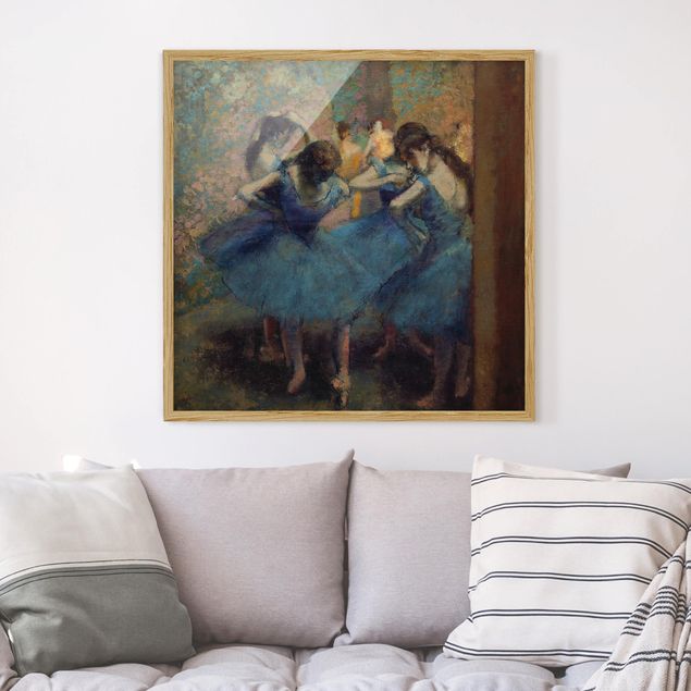 Tableau impressionniste Edgar Degas - Danseurs bleus