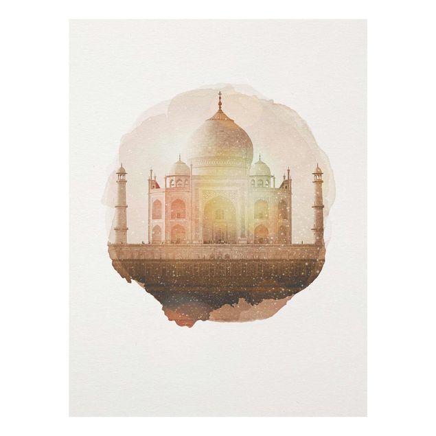 Tableau ville Aquarelle - Taj Mahal