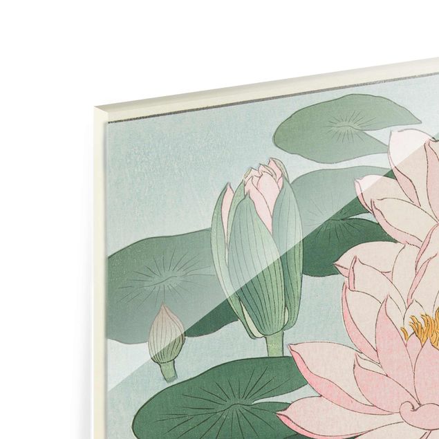Tableau fleurs Ohara Shôson - Nénuphars