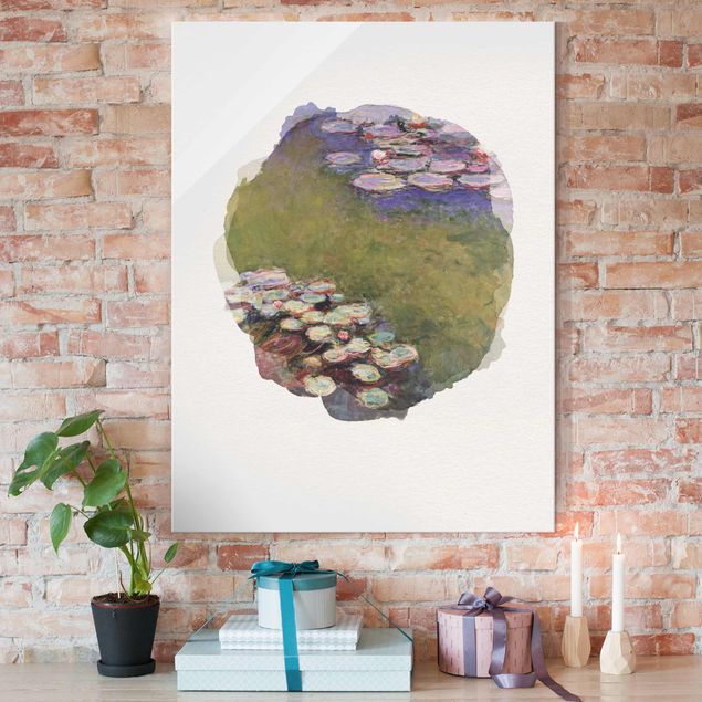 Tableau fleurs Aquarelles - Claude Monet - Nénuphars