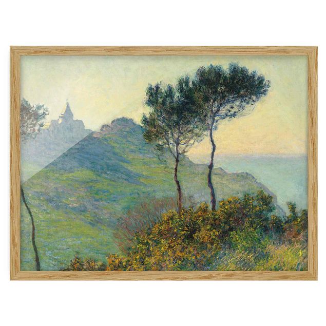 Décoration artistique Claude Monet - L'église de Varengeville au soleil couchant