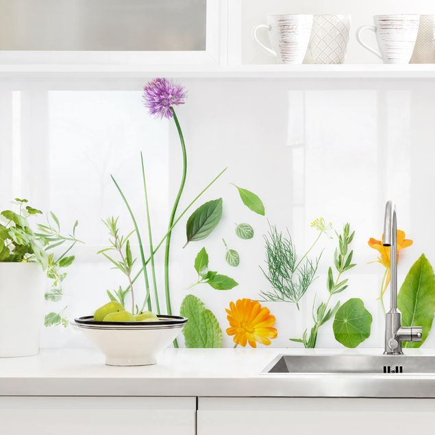Revêtement mural cuisine - Herbs And Flowers