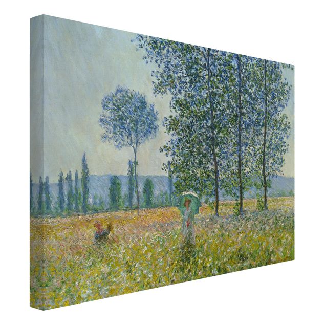 Tableaux arbres Claude Monet - Champs au printemps