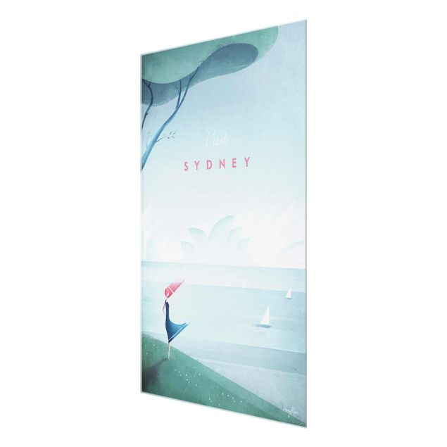 Tableaux en verre architecture & skyline Poster de voyage - Sidney
