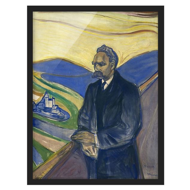 Courant artistique Postimpressionnisme Edvard Munch - Portrait de Friedrich Nietzsche