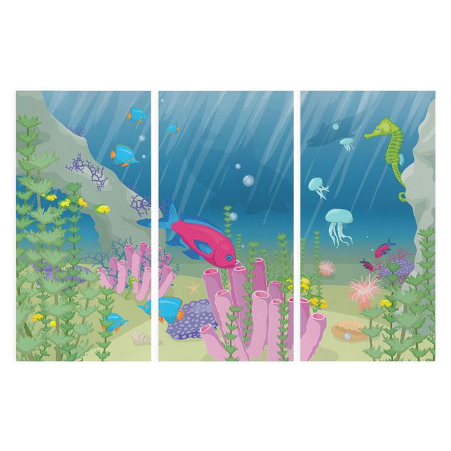 Tableau toile animaux No.RY25 Underwater World