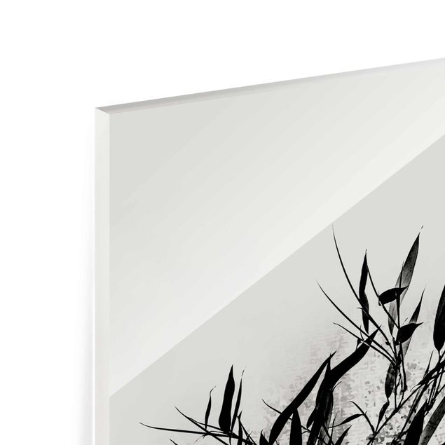 Tableaux modernes Monde végétal graphique - Bambou noir