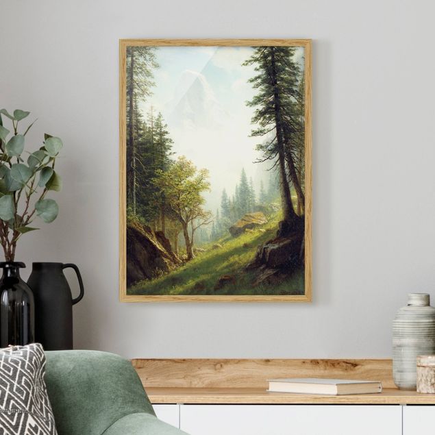 Tableau paysages Albert Bierstadt - Parmi les Alpes bernoises