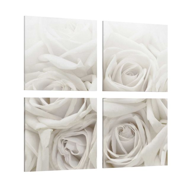 Tableau moderne White Roses