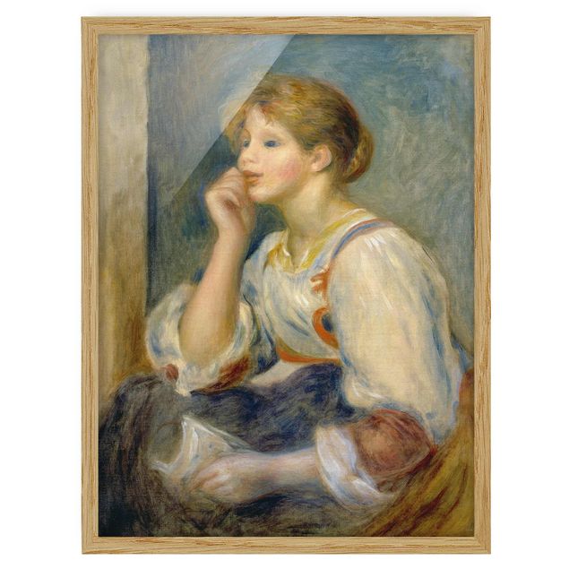 Affiches encadrées fleurs Auguste Renoir - Femme avec une lettre