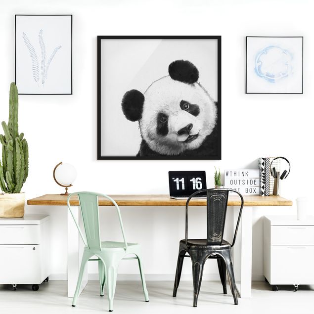 Tableaux panda Illustration Panda Dessin Noir Et Blanc