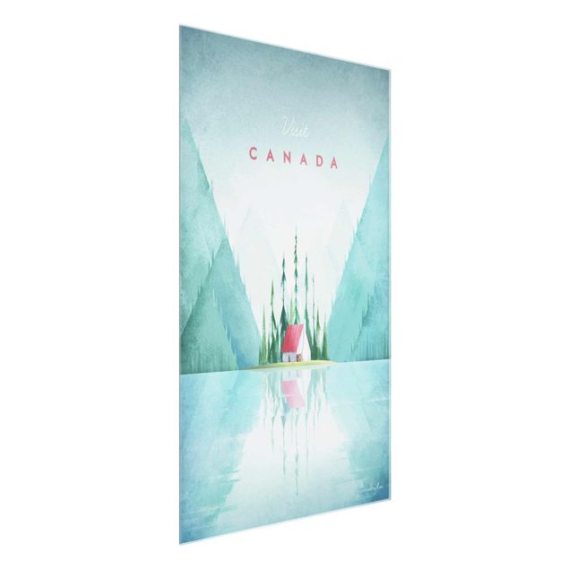 Tableaux en verre architecture & skyline Poster de voyage - Canada