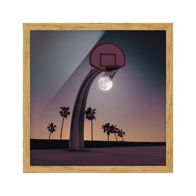 Tableau sportif Basket avec Lune