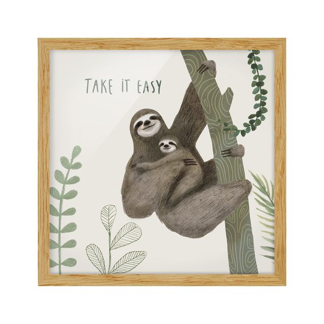 Tableau moderne Sloth Sayings - Easy
