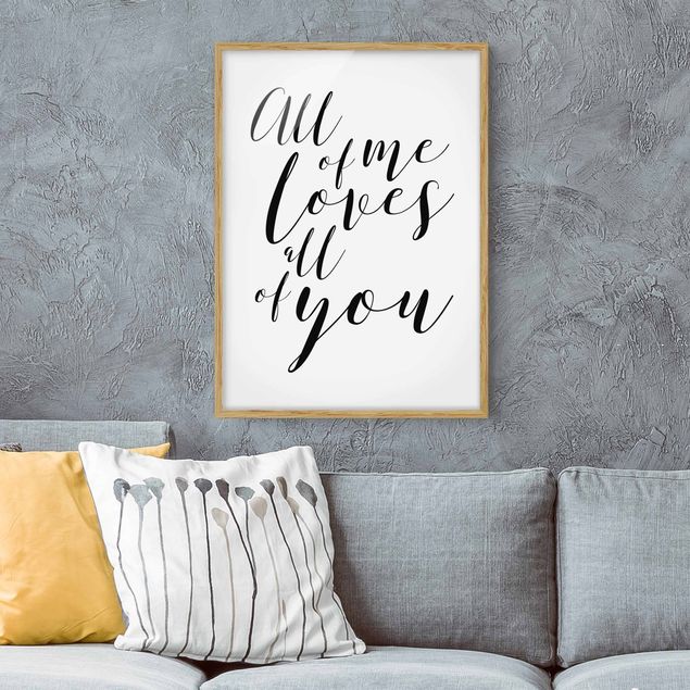 Déco murale cuisine All Of Me Loves All Of You